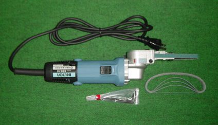乐天商城 - 日東工器 EBS-10 電動ベルトン10型 ベルト幅10mm 軽研磨用 AC100V 新品 ベルトサンダ EBS10 純正品