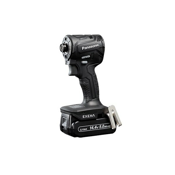 パナソニック EZ1PD1J14D-B 14.4Vインパクトドライバ− EXENA 14.4V-5.0Ah電池パックx2個 + 充電器付セット 業界...