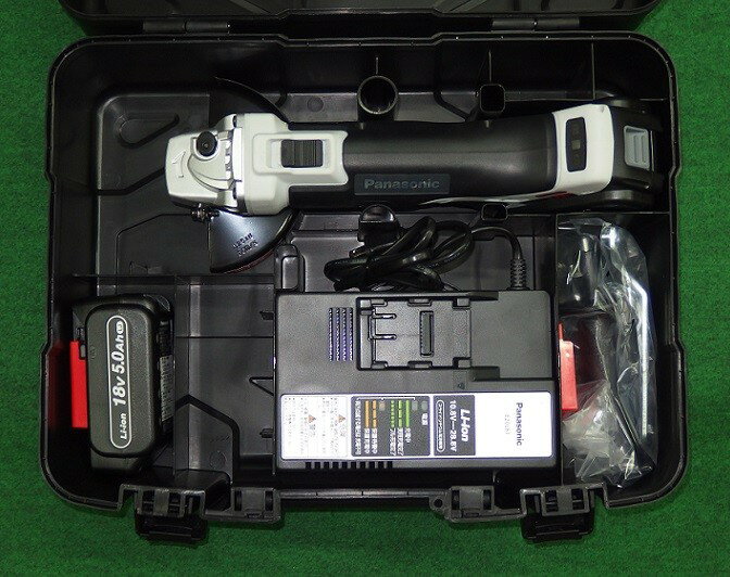 パナソニック EZ46A2LJ2G-H 18V-5.0Ah 125mm充電ディスクグラインダ グレー 新品 ...