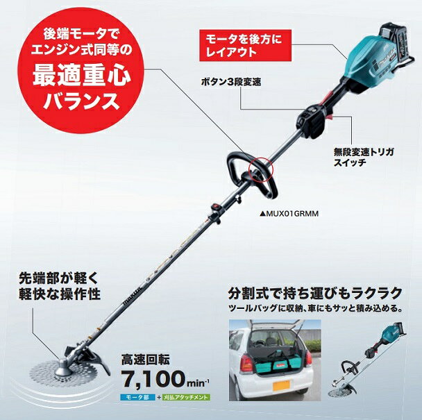マキタ 40v MUX01GRMM 40Vma...の紹介画像2
