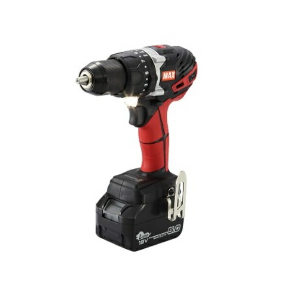 マックス PJ-DV131-B2C/1850A 18V-5.0Ah振動ドリルドライバ 最大トルク80N・m クラッチ21段 コンクリ−..