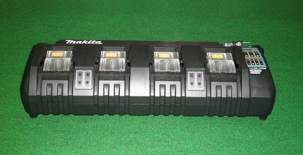 楽天プロショップE-道具館楽天市場店マキタ DC18SF 14.4V-18Vスライド式バッテリ対応4口充電器 2本同時充電可能 新品【プロ用からDIY、園芸まで。道具・工具のことならプロショップe-道具館におまかせ！】