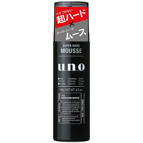 樂天商城 - ファイントゥデイ uno ウーノ スーパーハードムース f 180g 無香料 (男性用ヘアムース)