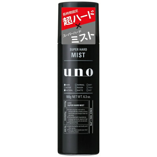 樂天商城 - ファイントゥデイ uno ウーノ スーパーハードミスト f 180g 無香料 (男性用ヘアミスト)