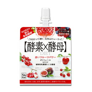 メタボリック イースト×エンザイム ダイエット ビューティゼリー ザクロ&ラズベリー味 150g×6袋(1箱)