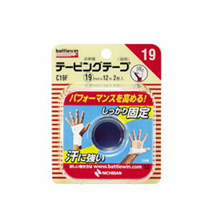 Rakuten - ニチバン バトルウィン テーピングテープ 非伸縮タイプ 19mm×12m 2ロール (C19F)