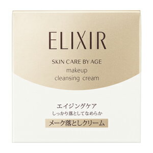 ELIXIR SUPERIEUR makeup cleansing cream　しっかり包み込んで落とす、クリームタイプのメーク落としコクのあるクリームが、きめや毛穴の奥に密着したメーク汚れを、しっかり包み込んで落とします。肌表面（角層）のごわつきをほぐしながら、うるおいをきちんと守ります。使用後は、しっとりなめらかな感触。心地よいアクアフローラルの香りです。ふきとることも洗い流すこともできます。種類：メーク落とし（クレンジング）タイプ：クリーム状使用感：なめらか香り：心地よいアクアフローラルの香りアレルギーテスト済み（すべての人にアレルギーが起きないというわけではありません。）＜使用方法＞1. 指先にさくらんぼ1コ分を目安にとり、顔の5カ所（両ほお・額・鼻・あご）におき、指全体を使い顔全体に広げます。2. ほおや額などの広い部分からはじめ、らせんを描きながら顔のすみずみまでていねいにファンデーションや汚れとなじませます。とくに小鼻の脇など細かい部分は、指先でていねいに行います。よくなじむまで、数回繰り返します。3. その後、ティッシュペーパーでやさしくふきとるか、水またはぬるま湯で十分に洗い流します。*目もとはデリケートな部分なので、やさしく行います。*使用量が少ないと、ファンデーションや汚れが浮き上がりにくく、肌がこすれ負担になる場合があります。*髪の生え際・目頭・小鼻・鼻の下・あごの下・フェースラインなどは、ふき残し（すすぎ残し）しやすいので、とくにていねいに行います。＜使用上の注意＞お肌に傷やはれもの・湿しん・色抜け（白斑等）や黒ずみなどの異常が生じていないかよく注意して使用してください。お肌に合わないときは、使用を中止し、皮ふ科医などにご相談ください。＜成分＞ミネラルオイル、水、エチルヘキサン酸セチル、ワセリン、DPG、グリセリン、PEG-10ジメチコン、PEG-30水添ヒマシ油、ステアリン酸PEG-5グリセリル、ステアリルアルコール、バチルアルコール、ステアリン酸、ココイルメチルタウリンNa、水溶性コラーゲン、加水分解エラスチン、水酸化K、カルボマー、EDTA-2Na、トコフェロール、BG、フェノキシエタノール、香料※商品の改良や表示方法の変更などにより、実際の成分と一部異なる場合があります。　実際の成分は商品の表示をご覧ください。販売名エリクシール シュペリエル メーククレンジングクリーム N内容量140g生産国日本区分化粧品発売元株式会社 資生堂広告文責昭和薬品株式会社連絡先電話番号 03-3254-4425※モニターの設定や部屋の照明等により実際の商品と色味が異なる場合がございます。※パッケージデザイン等は予告なく変更されることがあります。JANコード 4901872169214