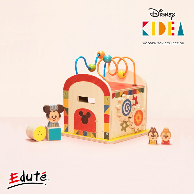 正規品 Disney ディズニー キディア KIDEA BUSY BOX/ミッキー&フレンズ | 積み木 木のおもちゃ 木製玩具 知育玩具 誕…