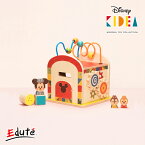 正規品 Disney ディズニー キディア KIDEA BUSY BOX/ミッキー&フレンズ | 積み木 木のおもちゃ 木製玩具 知育玩具 誕生日 プレゼント 1歳 2歳 1才 ギフト 女の子 男の子 ミニー おもちゃ 子供 室内 遊び つみき 一歳 誕生日プレゼント 1歳半 積木 色