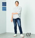 【C17公式】【大きいサイズ】C17 スキニーデニムパンツ シーセブンティーン