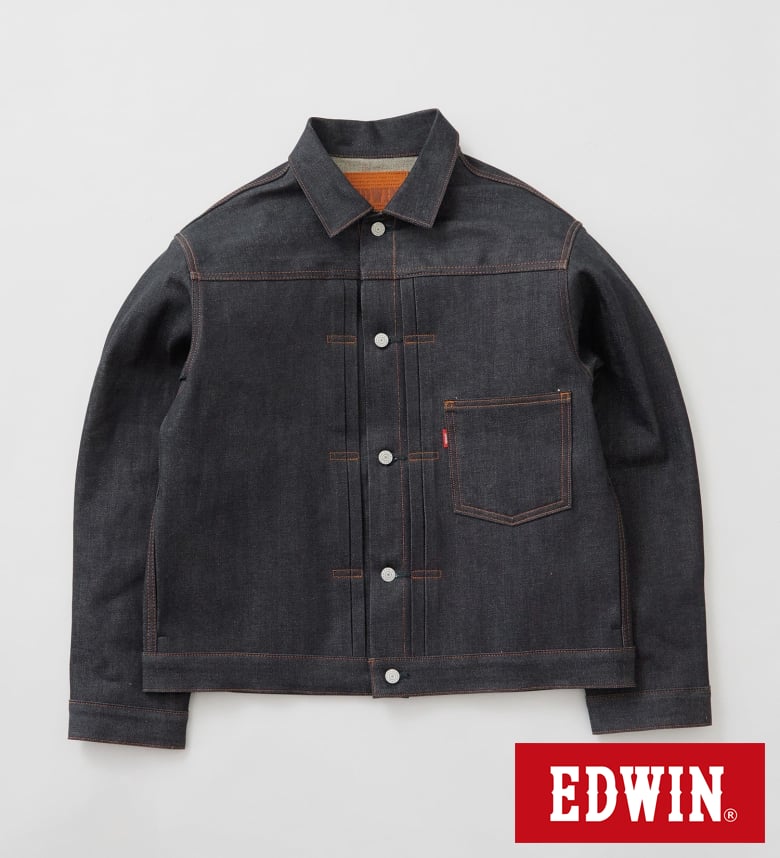 【エドウイン公式505Z リジッド デニムジャケット Gジャン セットアップ対応 セルビッジ 日本製 MADE IN JAPAN EDWIN エドウィン アウター メンズ