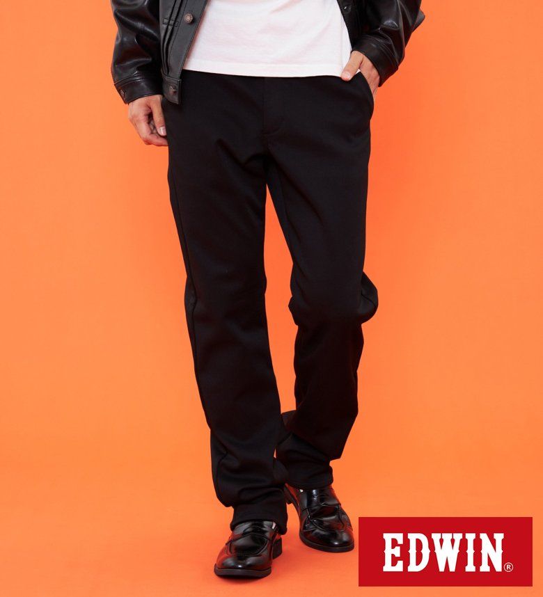 【エドウイン公式】【冬用】WILD FIRE ハタラクロ アジャスター チノパンツ 暖パンツ ストレッチ 裏起毛 保温【WEB限定】EDWIN エドウィン ワイルドファイアー ワイルドファイヤー 暖かいパンツ 防寒 秋冬用 ストレッチパンツ メンズ