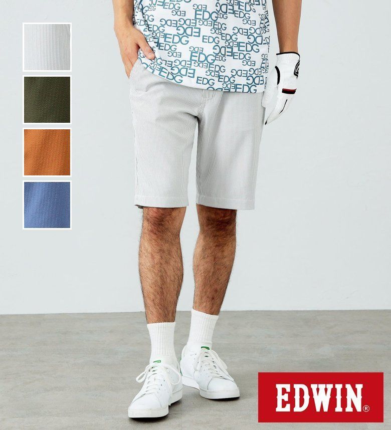 【エドウイン公式】【SALE★27％OFF】EDWIN GOLF エドウィン ゴルフ ショートパンツ シアサッカー EDWIN エドウィン