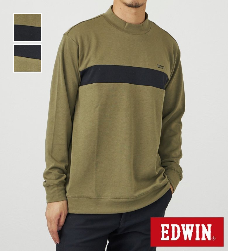 【エドウイン公式】EDWIN GOLF モックネックTシャツ EDWIN エドウィン メンズ ゴルフ