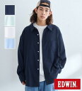 【エドウイン公式】【GW SALE★50%OFF】【WEB限定】EDWIN STEPMARK オーバーサイズ レギュラーカラーシャツ L/S EDWIN エドウ...