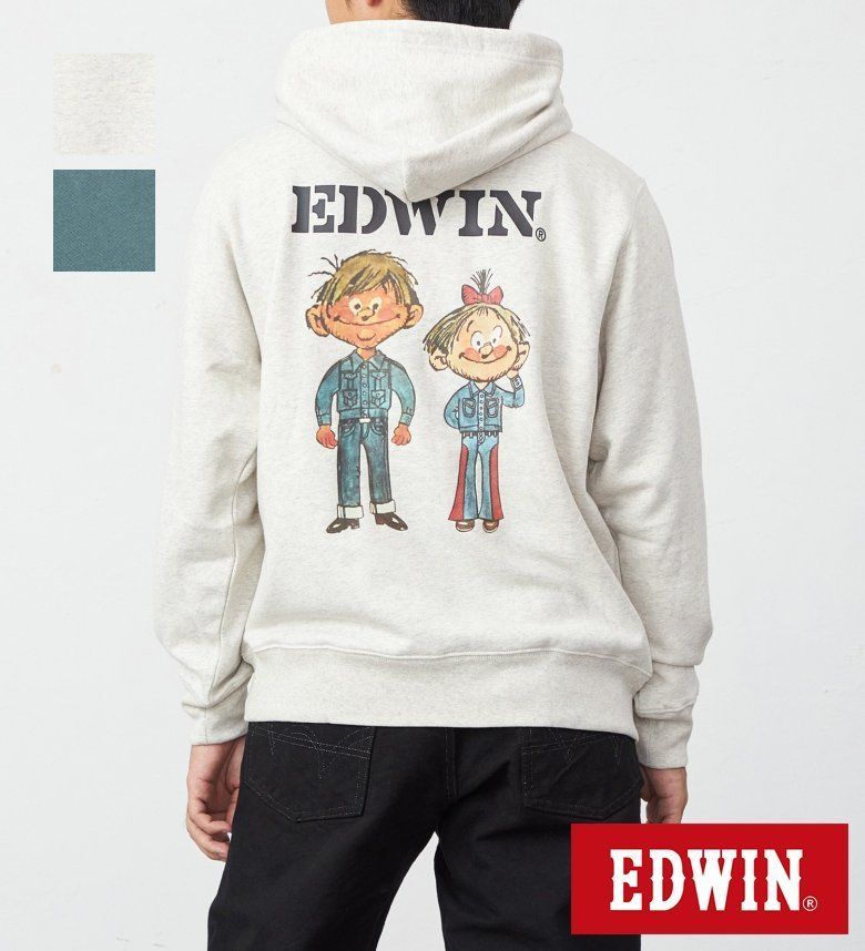 【エドウイン公式】【SALE★20％OFF】バックプリント スウェットパーカー EDWIN エドウィン メンズトップス