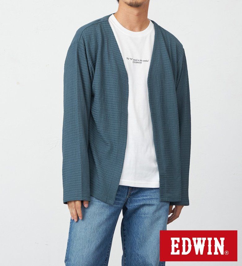 【エドウイン公式】【BLACK FRIDAY SALE★40%OFF】【セットアイテム】カーディガン Tシャツ 長袖 EDWIN エドウィン メンズトップス