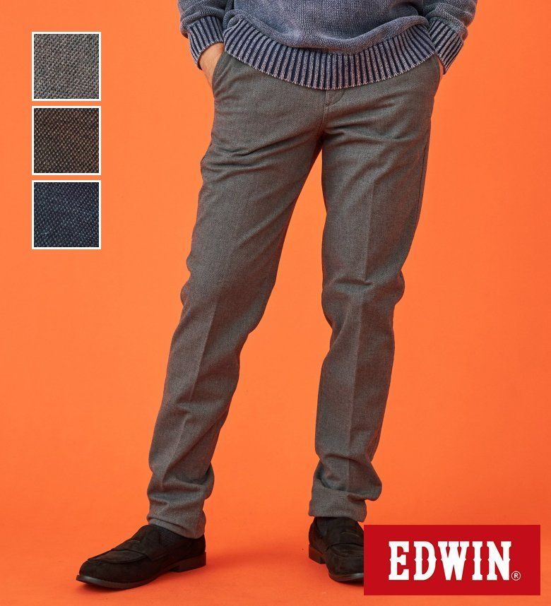 【エドウイン公式】 【暖】スリムトラウザーデニムパンツ【アウトレット店舗・WEB限定】EDWIN エドウィン メンズ