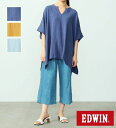 エドウイン Tシャツ メンズ 【エドウイン公式】【GW SALE★20％OFF】リネンポンチョ【アウトレット店舗・WEB限定】EDWIN エドウィン トップス レディース