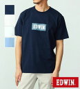 エドウイン Tシャツ メンズ 【エドウイン公式】 ボックスロゴプリントTシャツ【アウトレット店舗・WEB限定】EDWIN エドウィン メンズ