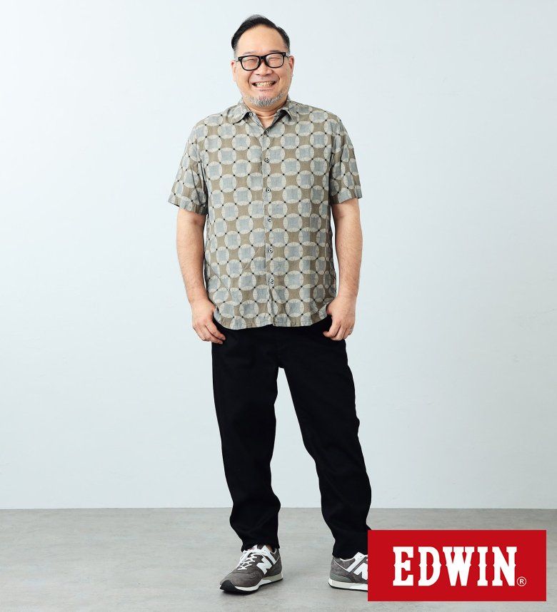 ジャージーズ テーパードパンツEDWIN エドウィン JERSEYS 定番 ストレッチパンツ メンズ ビッグサイズ 36〜50インチ