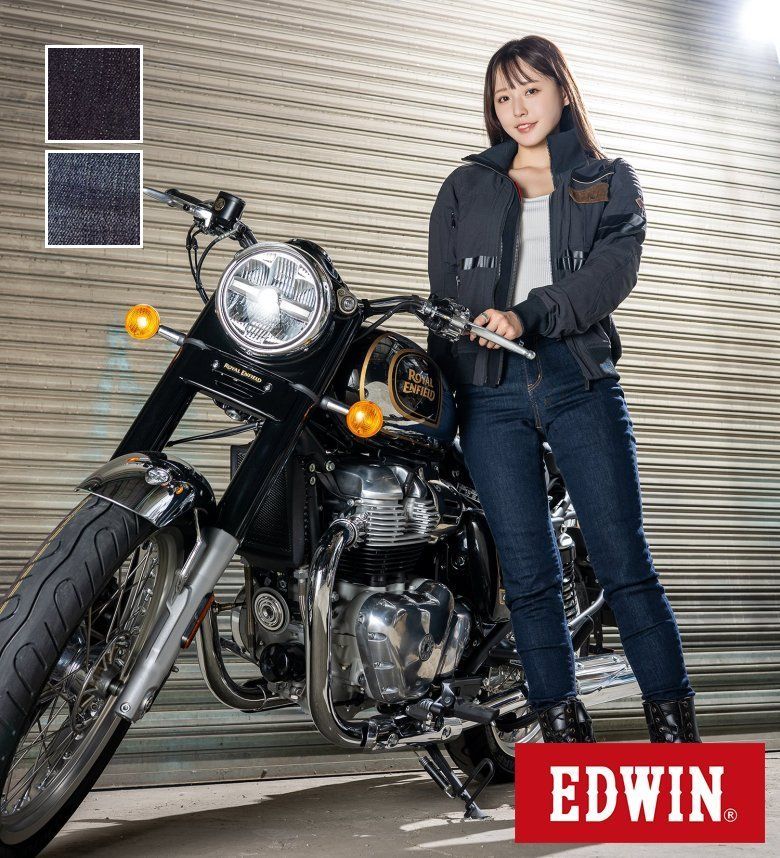 【エドウイン公式】【月刊オートバイ掲載】【冬用】レディース バイク用 WILD FIRE ライディングジーン..