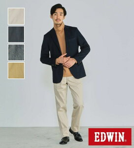 【エドウィン公式】大人のふだん着 2タックストレッチトラウザー レギュラーストレート EDWIN