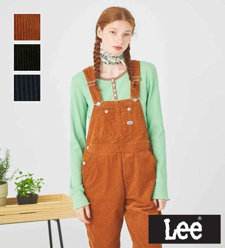 【Lee公式】【秋冬】テーパードオーバーオール/サロペット コーデュロイ・ヒッコリー DUNGAREES レディース リー