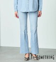 【サムシング公式】【SALE★47%OFF】SOMETHING LISA フレアデニムパンツ SOMETHING フレアー ストレッチデニム ジーンズ ジーパン...