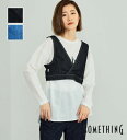 【サムシング公式】【SALE★21%OFF】SOMETHING バックリボンデニムビスチェ レディーストップス 日本製 MADE IN JAPAN
