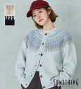 【サムシング公式】【SALE★20%OFF】【百貨店・直営店限定】SOMETHING ウォッシャブルノルディックニットカーディガン【洗える】 レディース長袖トッ...