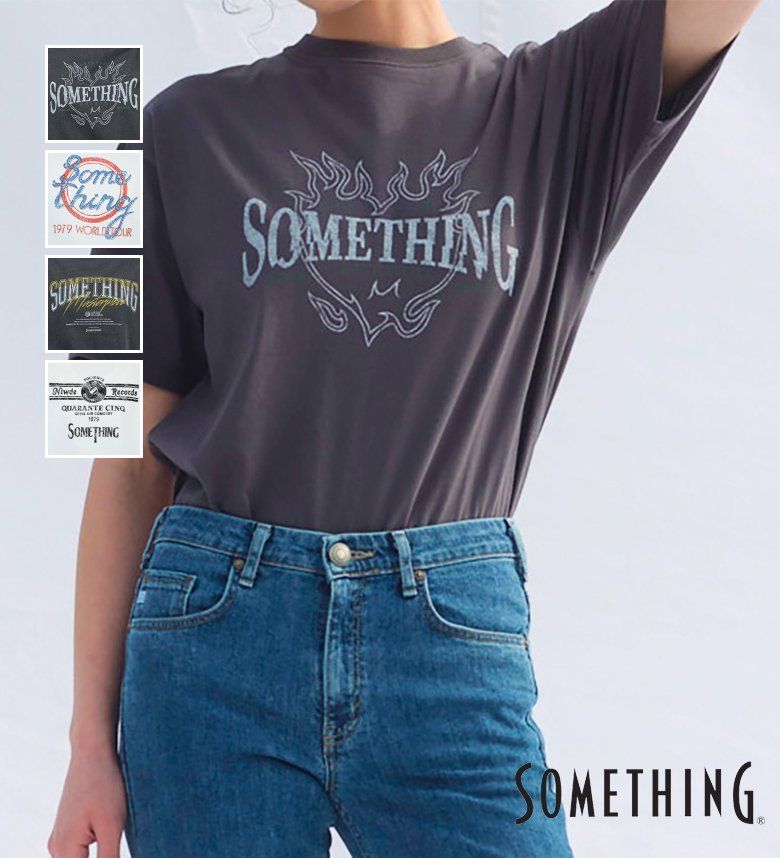 【サムシング公式】SOMETHING ロックTシャツ レディースのサムネイル