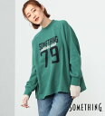【サムシング公式】【SALE★31%OFF】SOMETHING ニットスウィッチングスウェット