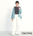 【サムシング公式】【高身長さん向け】ワイドパンツ SOMETHING ストレッチパンツ カラーパンツ レディース SXL05-34 SXL05-43