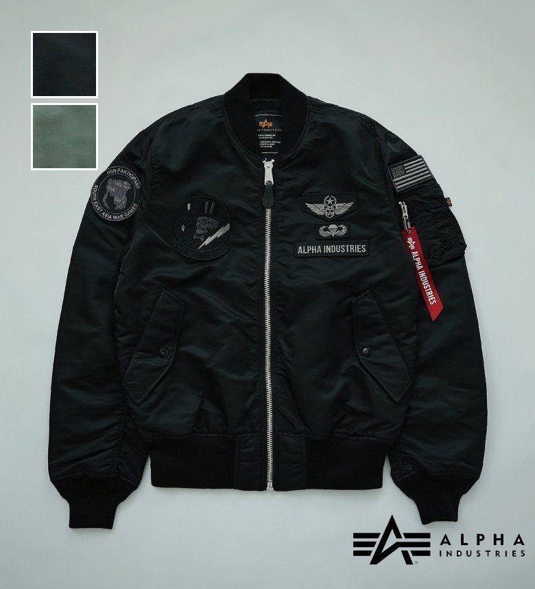 アルファインダストリーズ アウター メンズ 【アルファ公式】L-2B JAPANスペック AIR CREW /ライトMA-1 ALPHA INDUSTRIES ジャケット 軽アウター