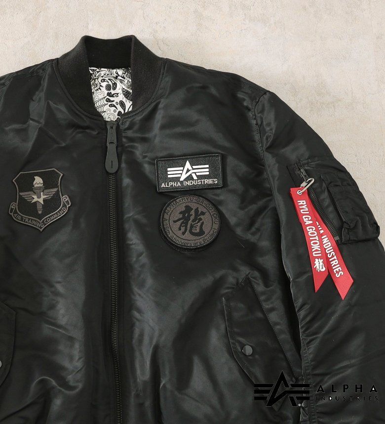 【アルファ公式】【ALPHAx龍が如く】MA-1 「龍が如く」15周年記念モデル ALPHA INDUSTRIES