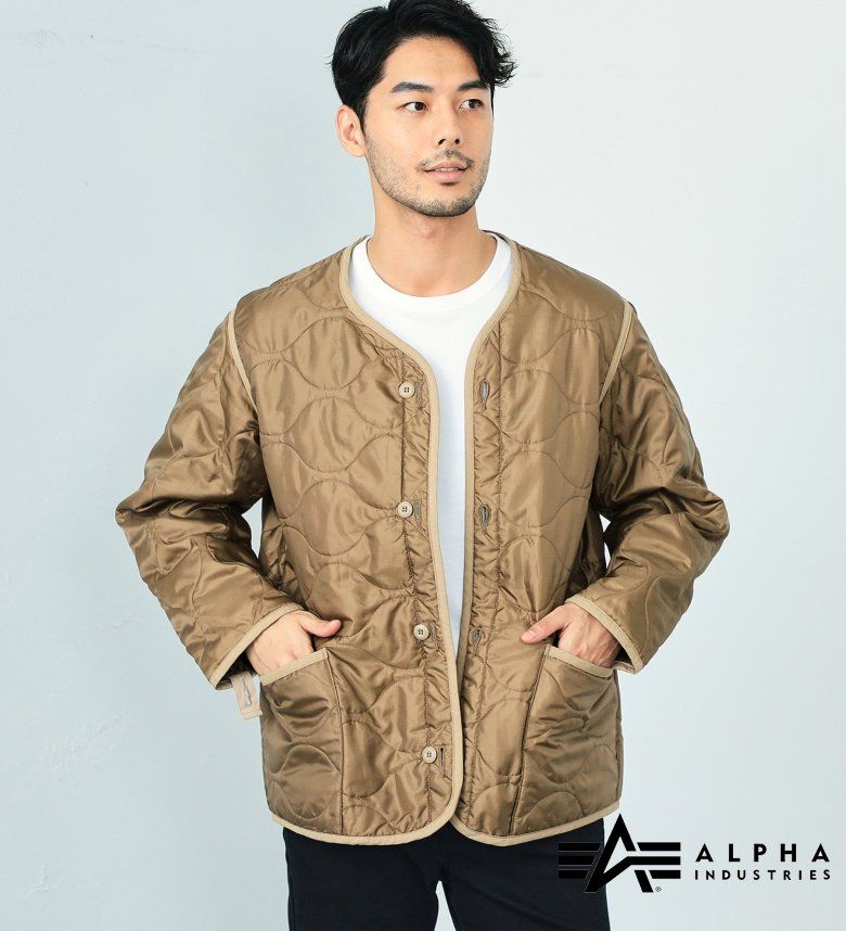 アルファインダストリーズ アウター メンズ 【アルファ公式】【SALE★50％OFF】 キルトライナージャケット ALPHA INDUSTRIES