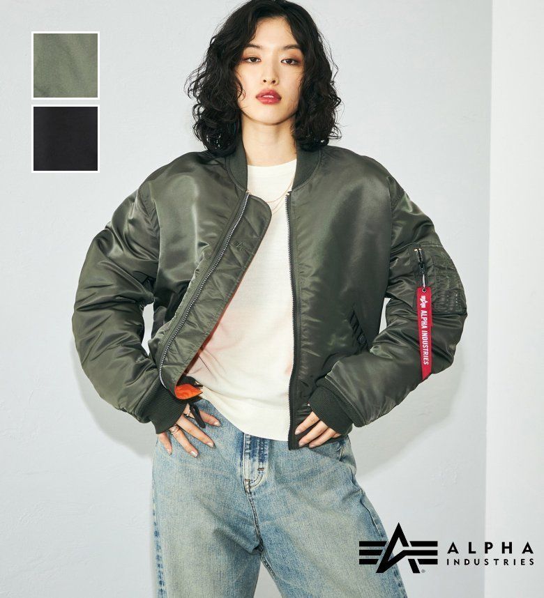 【アルファ公式】【SALE★10％OFF】レディース MA-1 SHORT ALPHA INDUSTRIES ジャケット アウターのサムネイル