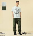 【アルファ公式】PEANUTS x ALPHA 半袖Tシャツ/スヌーピー（JOE COOL） ALPHA INDUSTRIES