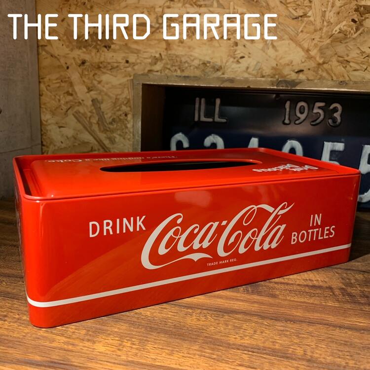 Coca-Cola ティッシュケース アメリカン雑貨　アメ雑　ガレージ　GARAGE　インテリア雑貨　インダストリアル　カフェ　レストラン BAR　バー　お店　店舗