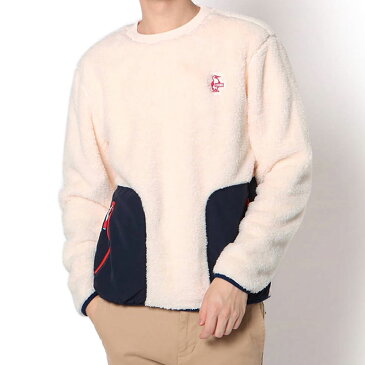 チャムス フリース トレーナー レディース エルモフリースクルートップ CH04-1231 Ivory/Navy CHUMS Elmo Fleece Crew Top