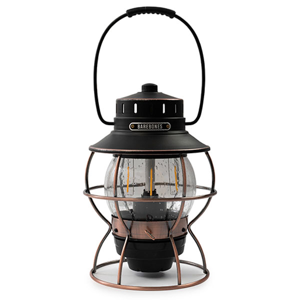 Barebones Outdoor Camping LED Lantern Light Lighting Equipment Railroad Lantern LED Antique Bronze 20230010 BAREBONES * Up to 1 item sold