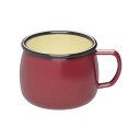 キャプテンスタッグ BBQ 焚火 マグカップ 食器 ホーロー マグカップ レッド UH-502 CAPTAIN STAG