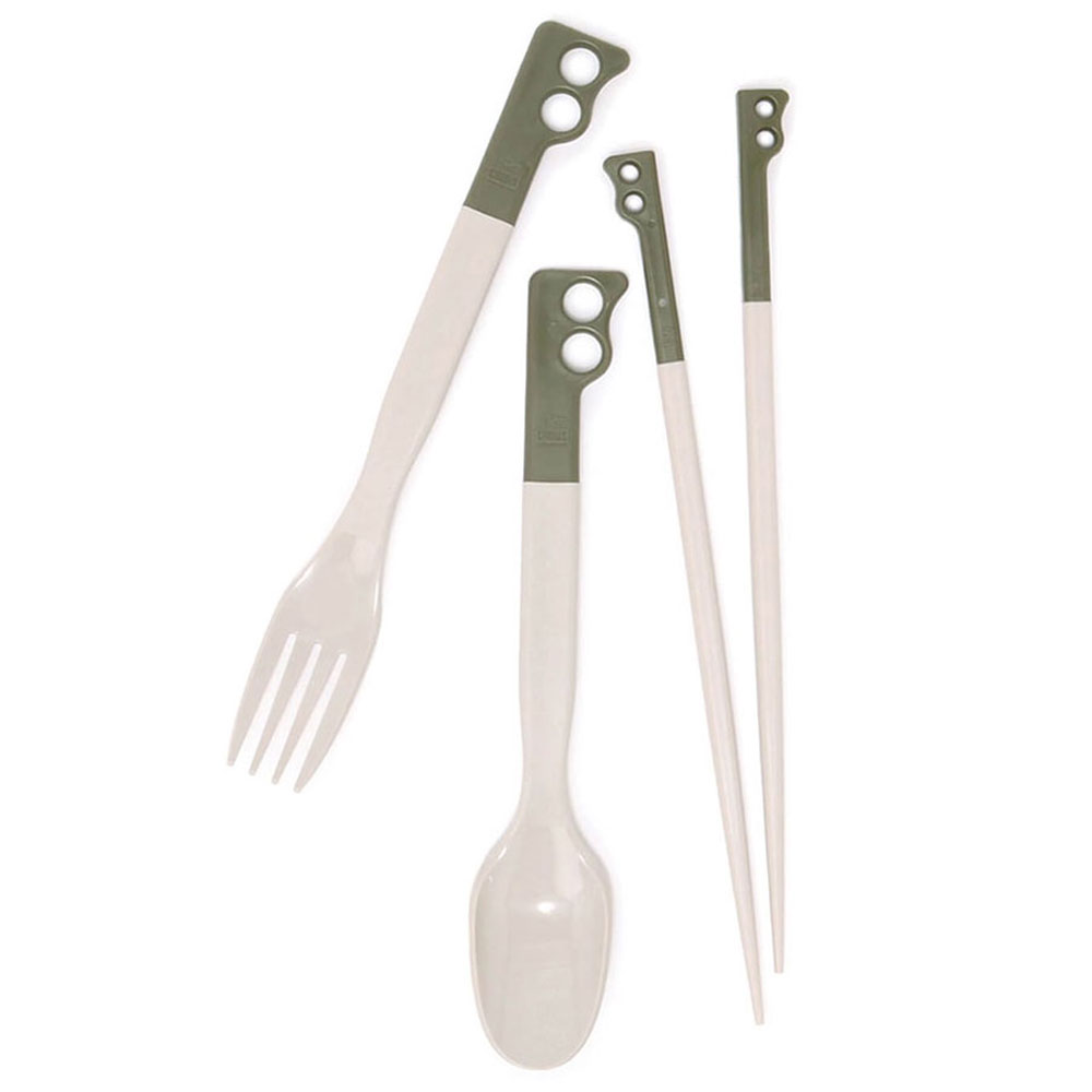 `X Lp[Jg[Zbg CH62-1734 Khaki/Gray CHUMS Camper Cutlery Set