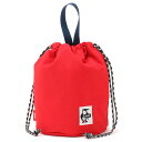 `X |[` TCNX^hEh|[` CH60-3130 Red CHUMS Recycle Stand Round Pouch