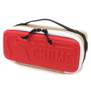 チャムス ケース マルチハードケースS CH62-1822 Beige/Red CHUMS Multi Hard Case S