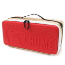チャムス ケース マルチハードケースL CH62-1824 Beige/Red CHUMS Multi Hard Case L