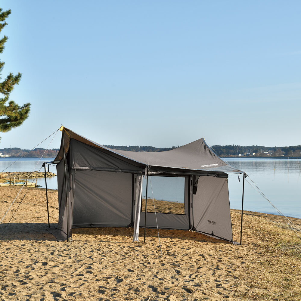 ユニフレーム アウトドア キャンプ タープ タープアクセサリ REVOウォール <solo> TAN