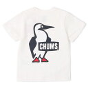 `X TVc LbYu[r[STVc CH21-1177 White CHUMS Kid's Booby Logo T-Shirt