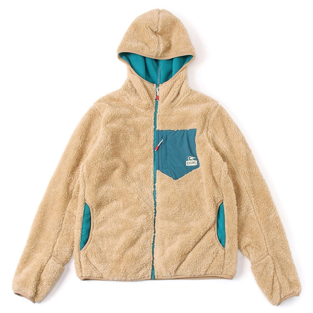 チャムス レディースアパレル フリース ボンディングフリースジップパーカー CH04-1279 Beige CHUMS